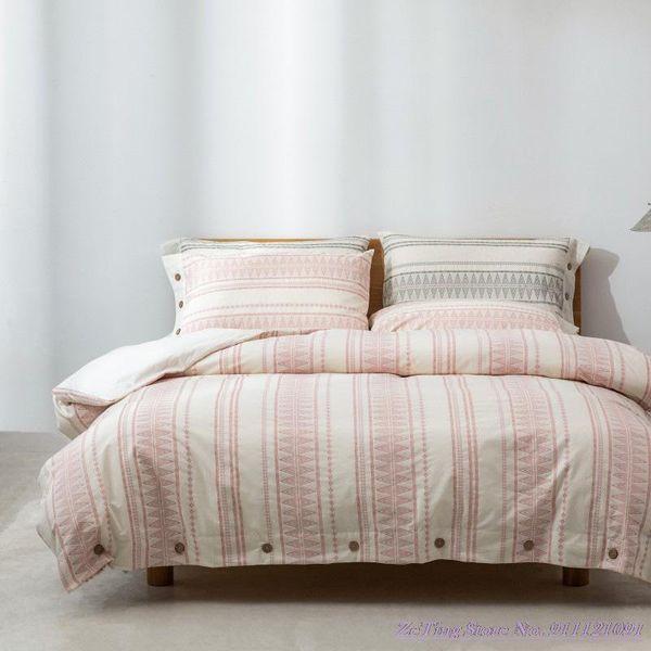 bedding sets 1.8m kingsize set 4pcs nordic simple pure cotton yarn-dyed jacquard duvet cover white gray quilt bedsheet pink
bedding sets 1.8m kingsize set 4pcs nordic simple pure cotton yarn-dyed jacquard duvet cover white gray quilt bedsheet pink