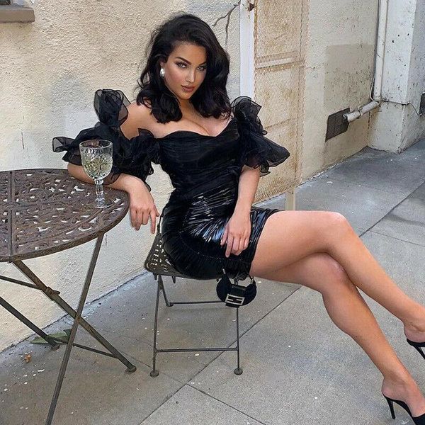 women's jumpsuits & rompers 2021 bodysuit women off shoulder ruffle sleeve mesh body leotard thong bodycon womens jumpsuit clubwea, Black;white
women's jumpsuits & rompers 2021 bodysuit women off shoulder ruffle sleeve mesh body leotard thong bodycon womens jumpsuit clubwea, Black;white