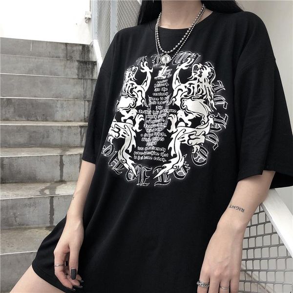 women's t-shirt 2021 summer korean women t shirts harajuku dragon letter print ulzzang female shirt streetwear o neck short sleeve tee, White
women's t-shirt 2021 summer korean women t shirts harajuku dragon letter print ulzzang female shirt streetwear o neck short sleeve tee, White
