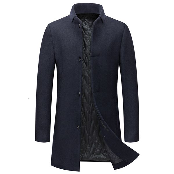 men's winter wool turtleneck casual business jacket, warm trench coat, man's jacket. 5rv2, Black
men's winter wool turtleneck casual business jacket, warm trench coat, man's jacket. 5rv2, Black