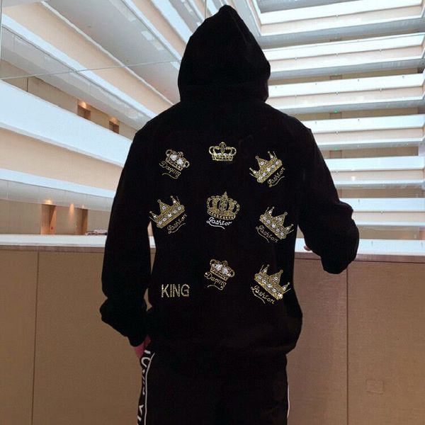 men's hoodies & sweatshirts perfect business quality bright male hoodie winter crown thick sweater wues, Black
men's hoodies & sweatshirts perfect business quality bright male hoodie winter crown thick sweater wues, Black