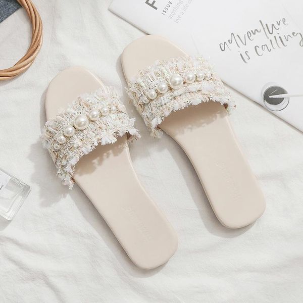 slippers the summer of 2021 versatile web celebrity style pearl flat bottom for women to wear fashion instagram trend, Black
slippers the summer of 2021 versatile web celebrity style pearl flat bottom for women to wear fashion instagram trend, Black