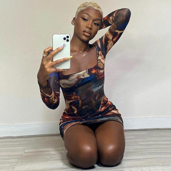 new aesthetics print women dress long sleeve fashion party club square collar bodycon dresses female robes vestidos, Black;gray
new aesthetics print women dress long sleeve fashion party club square collar bodycon dresses female robes vestidos, Black;gray