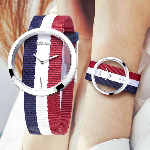 watch women dom brand luxury fashion casual quartz unique stylish hollow skeleton watches nylon sport lady wristwatches lp-205, Slivery;brown
watch women dom brand luxury fashion casual quartz unique stylish hollow skeleton watches nylon sport lady wristwatches lp-205, Slivery;brown