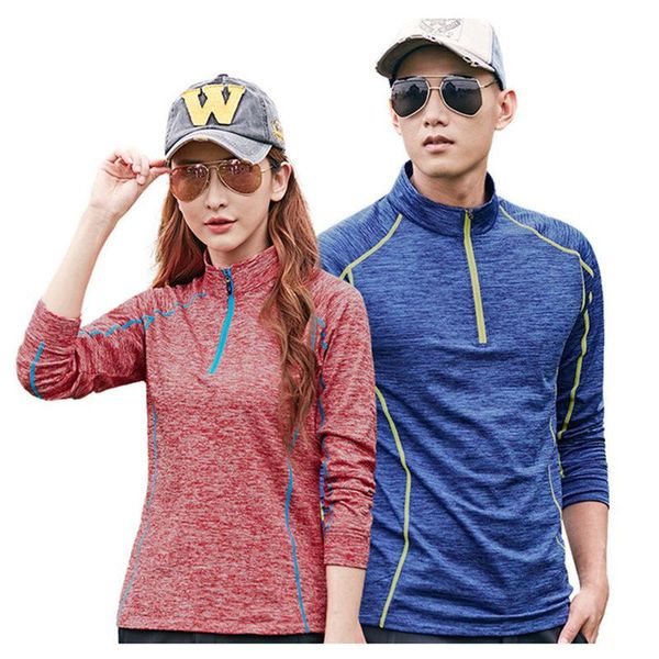 men's t-shirts autumn fleece long sleeve quick dry clothing sportswear t-shirt women sleeve-collared hiking, White;black
men's t-shirts autumn fleece long sleeve quick dry clothing sportswear t-shirt women sleeve-collared hiking, White;black