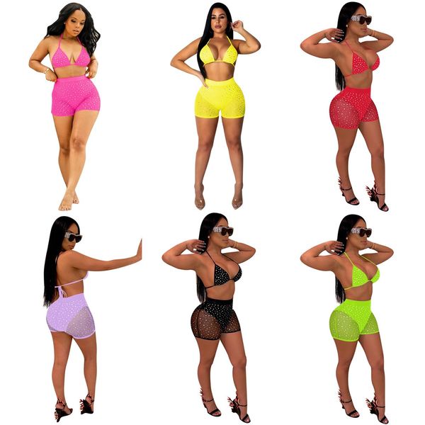 women two piece outfits swimwear sequin push up bra see-through shorts sets summer bikini swimsuit clubwear sportswear h25fp5e, White
women two piece outfits swimwear sequin push up bra see-through shorts sets summer bikini swimsuit clubwear sportswear h25fp5e, White