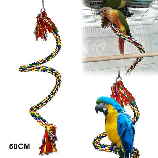 other bird supplies parrot rope with bells coil swing perch cage hanging toy for conures cockatiel budgie 3
other bird supplies parrot rope with bells coil swing perch cage hanging toy for conures cockatiel budgie 3