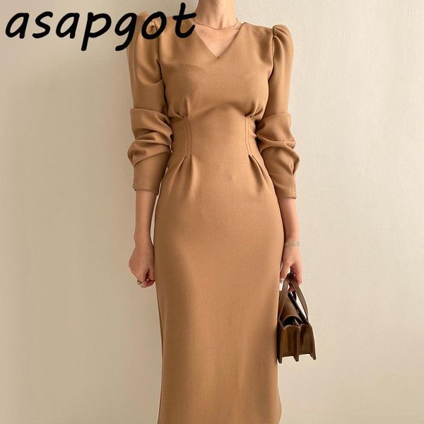 minimalism chic elegant temperament v-neck slim-fit pleated waist puff sleeve back split wrap hip dress office lady fashion, Black;gray
minimalism chic elegant temperament v-neck slim-fit pleated waist puff sleeve back split wrap hip dress office lady fashion, Black;gray