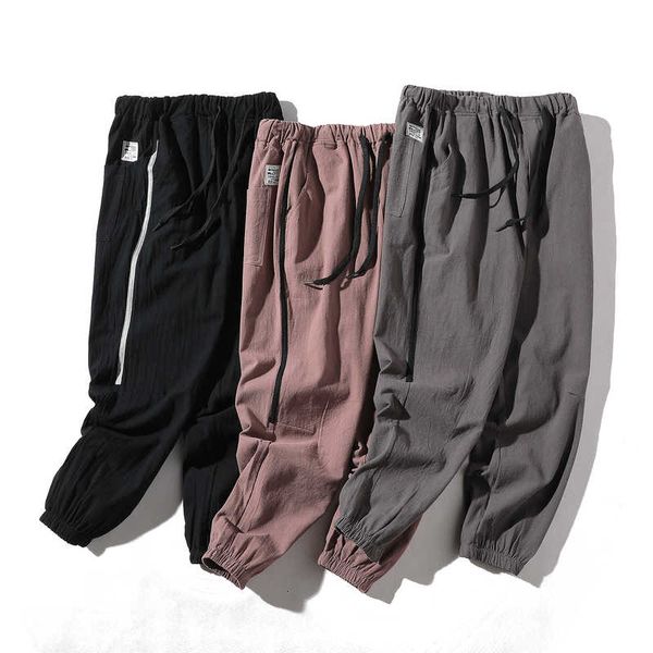 ew cato fashion linen loose single-length pencil men elastic waist big mate casual broek, Black
ew cato fashion linen loose single-length pencil men elastic waist big mate casual broek, Black