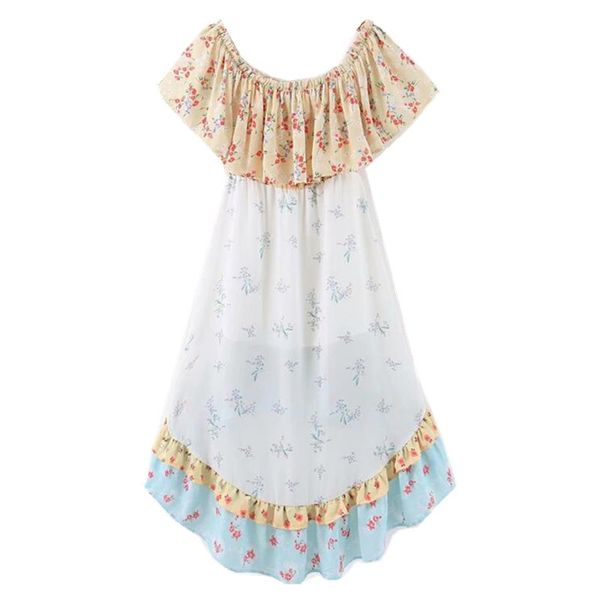 2021 boho women contrast color flower print ruffles dress elastic collar short sleeve hem asymmetric long swallowtail dresses, Red
2021 boho women contrast color flower print ruffles dress elastic collar short sleeve hem asymmetric long swallowtail dresses, Red