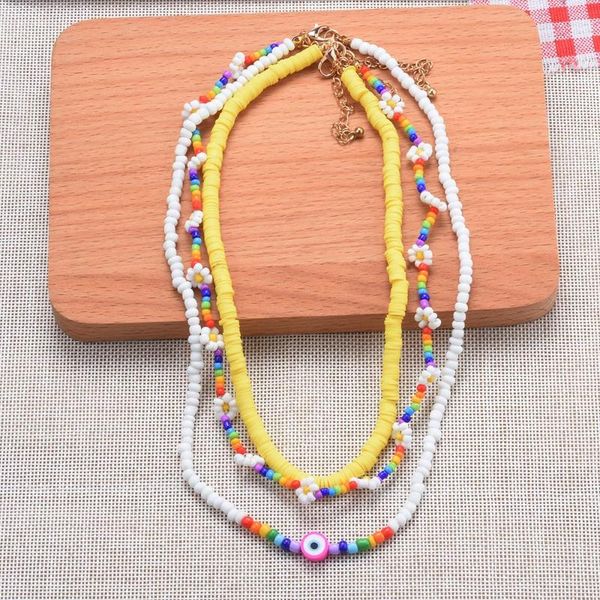 chokers multilayer acrylic seeds beads beaded choker necklace women yellow polymer clay kids children girls handmade jewelry, Golden;silver
chokers multilayer acrylic seeds beads beaded choker necklace women yellow polymer clay kids children girls handmade jewelry, Golden;silver