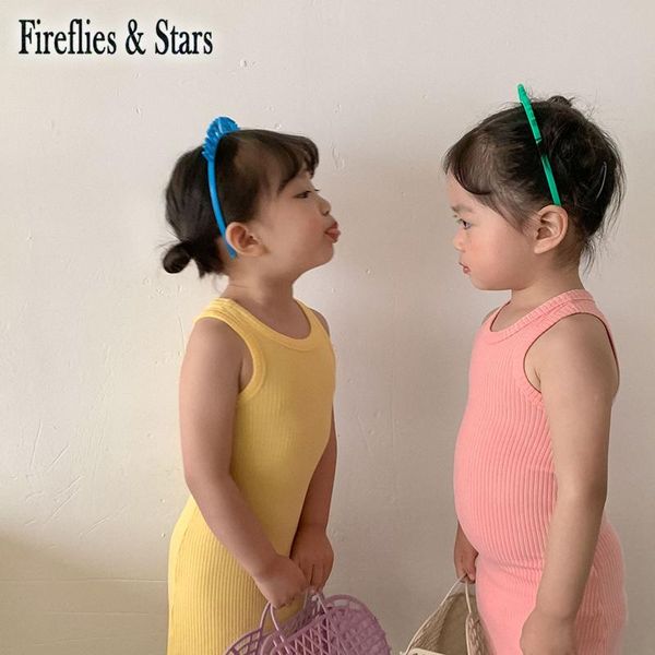 girl's dresses summer girls knitted dress baby vestidos kids children home clothes solid skinny stretchable sleeveless 2 to 7 yrs, Red;yellow
girl's dresses summer girls knitted dress baby vestidos kids children home clothes solid skinny stretchable sleeveless 2 to 7 yrs, Red;yellow