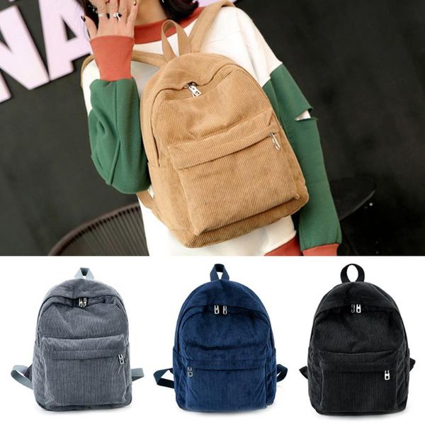 backpack casual school bag corduroy rucksack vintage preppy student girl boys for hiking,picnic daypacks,trips
backpack casual school bag corduroy rucksack vintage preppy student girl boys for hiking,picnic daypacks,trips