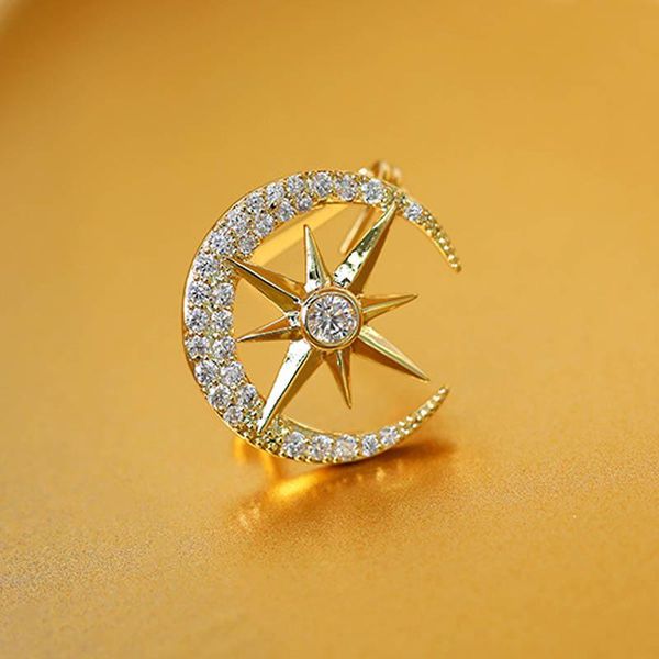 pins, brooches fashion classic small moon star brooch sparkling cubic zirconia lapel pin for women coat suit accessories, Gray
pins, brooches fashion classic small moon star brooch sparkling cubic zirconia lapel pin for women coat suit accessories, Gray