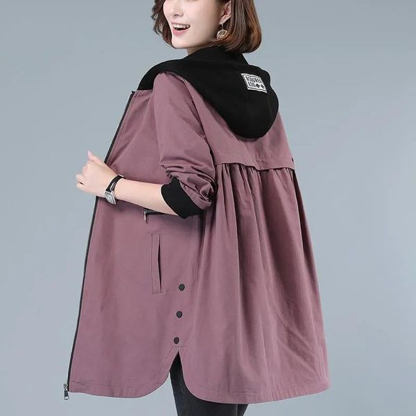 women's jackets super plus size loose long basic jacket women solid hooded windbreaker coat casual autumn outwear spring sleeve 4xl, Black;brown
women's jackets super plus size loose long basic jacket women solid hooded windbreaker coat casual autumn outwear spring sleeve 4xl, Black;brown