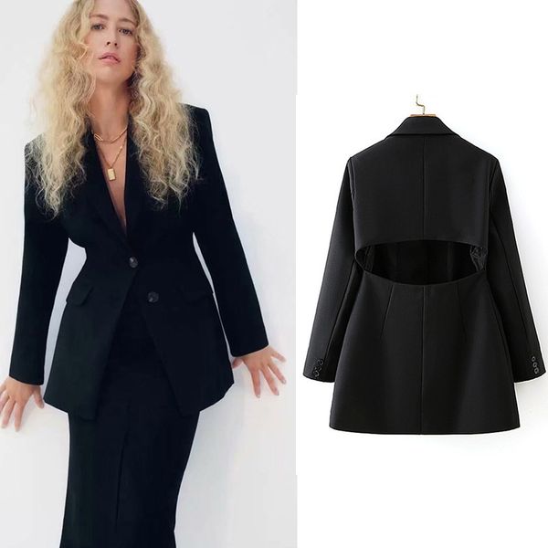2021 new autumn winter women blazers with split back ladies jackets elegant girls solid causal outfits suit kzh6, White;black
2021 new autumn winter women blazers with split back ladies jackets elegant girls solid causal outfits suit kzh6, White;black