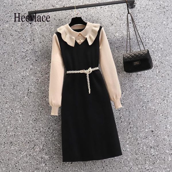 casual dresses plus size elegant women french vintage sweater dress 2021 winter warm slim waist female knitted a-line vestidos femme, Black;gray
casual dresses plus size elegant women french vintage sweater dress 2021 winter warm slim waist female knitted a-line vestidos femme, Black;gray