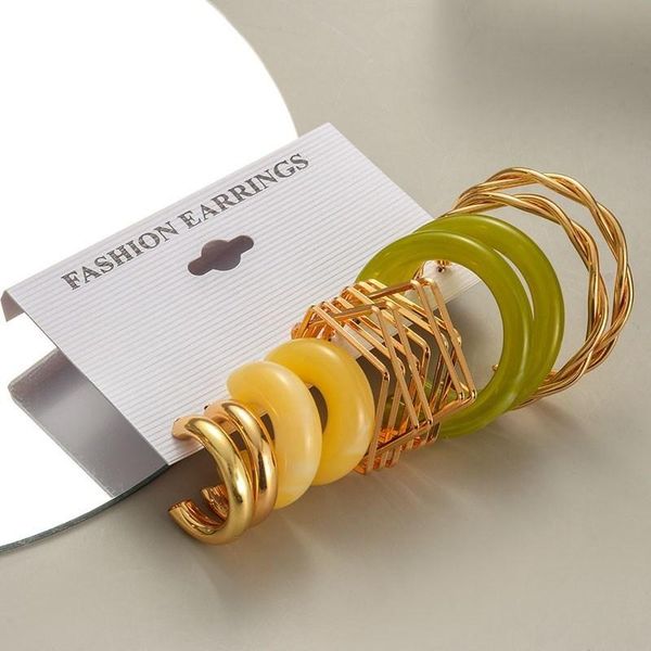 hoop & huggie vintage fashion geometric earrings set for women statement acrylic punk gold metal circle 2021 trend jewelry, Golden;silver
hoop & huggie vintage fashion geometric earrings set for women statement acrylic punk gold metal circle 2021 trend jewelry, Golden;silver