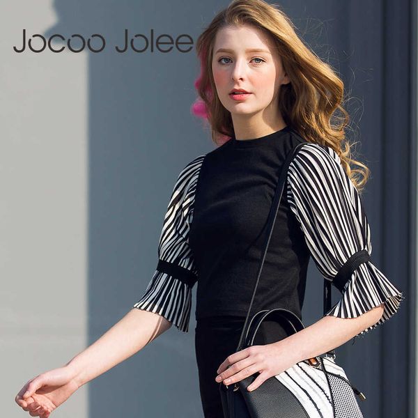 jocoo jolee office lady pullovers for women stripe flare sleeve stitching knitted elegant pullovers female spring 210619, White
jocoo jolee office lady pullovers for women stripe flare sleeve stitching knitted elegant pullovers female spring 210619, White