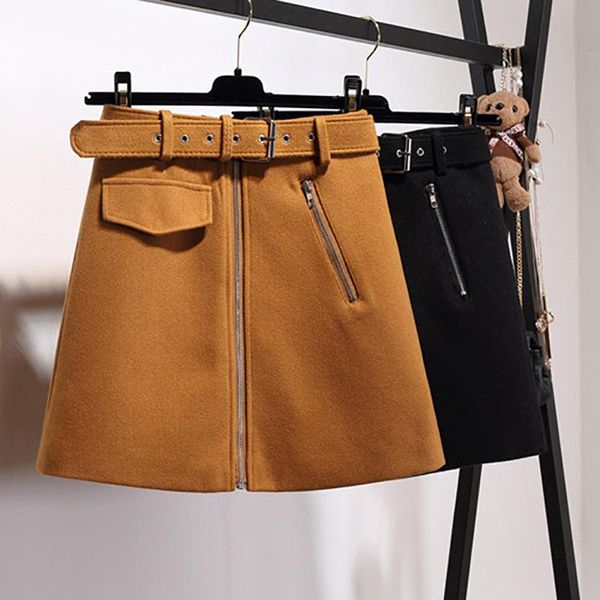 skirts woolen skirt zipper belt england style solid a-line above knee mini lenght empire waist autumn winter 2021, Black
skirts woolen skirt zipper belt england style solid a-line above knee mini lenght empire waist autumn winter 2021, Black