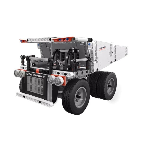 White ONEBOT Mine Truck Car 500+ Pcs Mechanical Transmission Control and Tipping Bucket Lifting System Technical Building Blocks Model Toy for Kids Gift
White ONEBOT Mine Truck Car 500+ Pcs Mechanical Transmission Control and Tipping Bucket Lifting System Technical Building Blocks Model Toy for Kids Gift