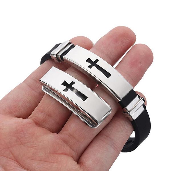 charm bracelets men bracelet titanium steel 2pcs fashion cross vintage contracted faith for jewelry, Golden;silver
charm bracelets men bracelet titanium steel 2pcs fashion cross vintage contracted faith for jewelry, Golden;silver
