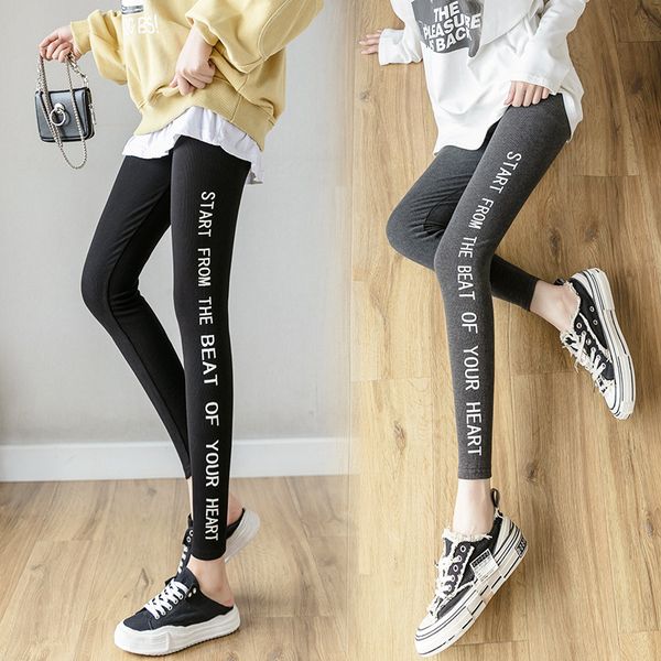 spring new luminous letter cotton leggings plus-sized plus size outer wear womens pants korean fashion stretch sports ninth pants. brfs, Black
spring new luminous letter cotton leggings plus-sized plus size outer wear womens pants korean fashion stretch sports ninth pants. brfs, Black