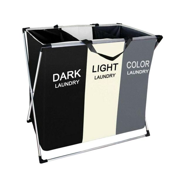 laundry hamper foldable laundry basket with 3 section large dirty clothes sorter
laundry hamper foldable laundry basket with 3 section large dirty clothes sorter