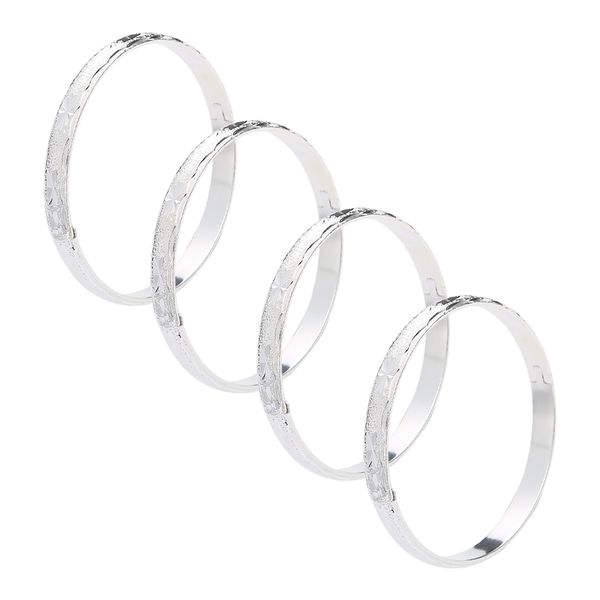 africa cuff bracelets silver plated 4pcs dubai bangles for women ethiopian jewelry gift, White
africa cuff bracelets silver plated 4pcs dubai bangles for women ethiopian jewelry gift, White