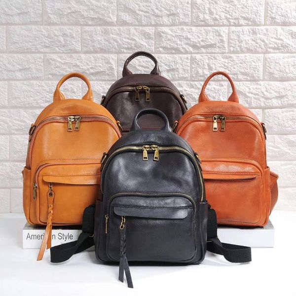 head layer cowhide backpack backpack pure color restoring ancient ways students baochao in europe and the united states
head layer cowhide backpack backpack pure color restoring ancient ways students baochao in europe and the united states