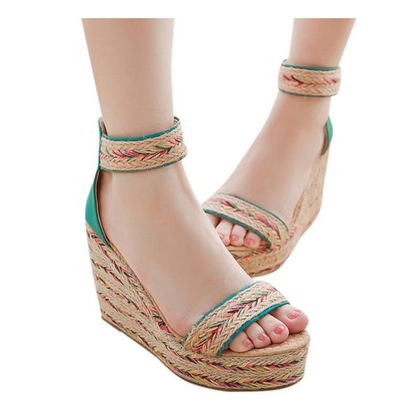 sagace women sandals summer fashion ladies casual rope woven thick bottom wedge sandals ethnic style popular, Black
sagace women sandals summer fashion ladies casual rope woven thick bottom wedge sandals ethnic style popular, Black