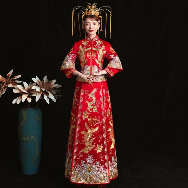 cheongsam's bride a chinese-style retro toast ed mrs. phoenix's fabric qipao red b42i, Blue;red
cheongsam's bride a chinese-style retro toast ed mrs. phoenix's fabric qipao red b42i, Blue;red