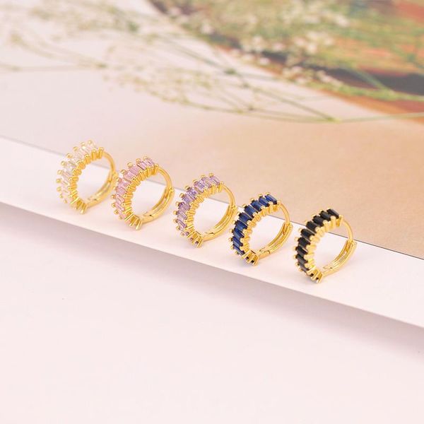 925 sterling silver cz white,black,green,purple,ruby zircon small hoop earrings for women gold color earrings fashion jewelry, Golden;silver
925 sterling silver cz white,black,green,purple,ruby zircon small hoop earrings for women gold color earrings fashion jewelry, Golden;silver