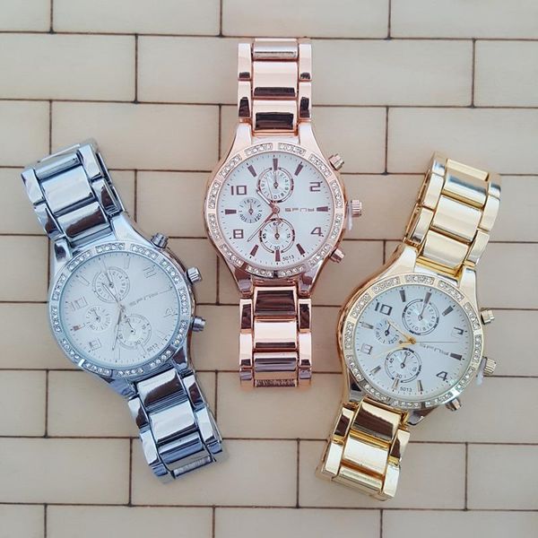 wristwatches original sfny brand women rhinestone bezel watches relogio dress beauty design female three eyes dial watch, Slivery;brown
wristwatches original sfny brand women rhinestone bezel watches relogio dress beauty design female three eyes dial watch, Slivery;brown