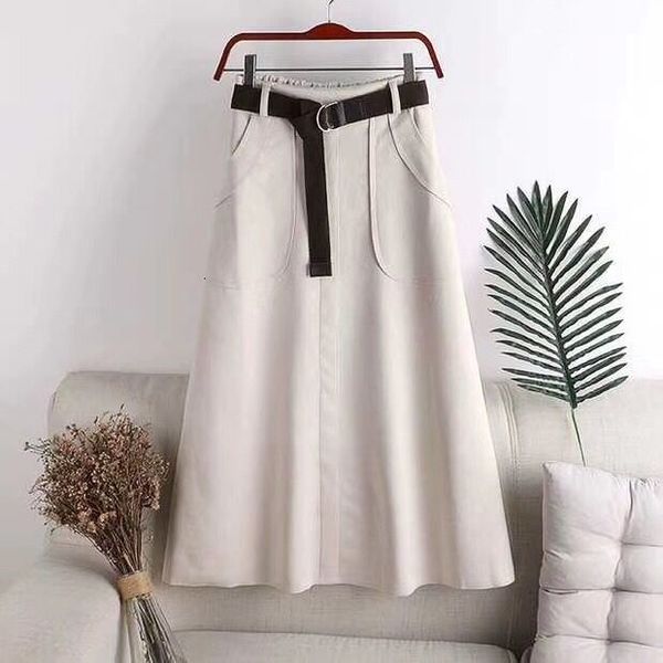 women 2021 autumn winter new fashion suede midi a-line female elastic high waist skirt office lady slim skirts saias a277vmim, Black
women 2021 autumn winter new fashion suede midi a-line female elastic high waist skirt office lady slim skirts saias a277vmim, Black