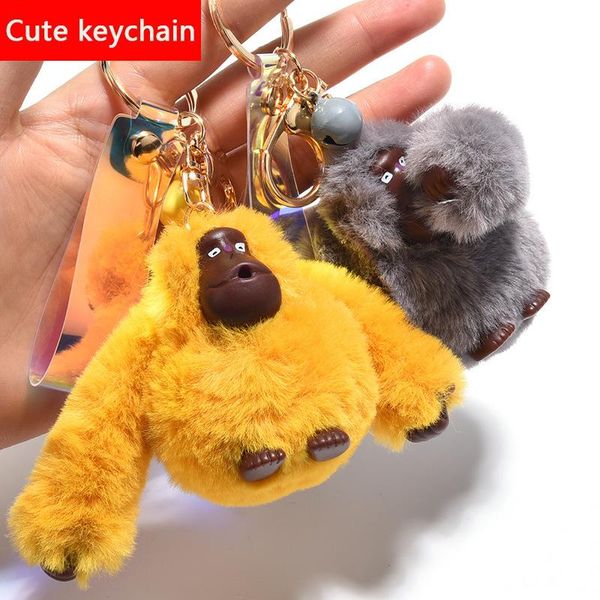 keychains creative cute gorilla plush keychain male and female couple mobile phone bag pendant car key ring chain small gift jewelry, Silver
keychains creative cute gorilla plush keychain male and female couple mobile phone bag pendant car key ring chain small gift jewelry, Silver