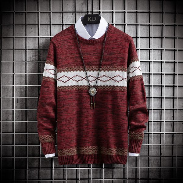 sweater mens autumn new style long sleeve fit knitted warm male pullover argyle-pattern casual loose spring winter wearing 2020, White;black
sweater mens autumn new style long sleeve fit knitted warm male pullover argyle-pattern casual loose spring winter wearing 2020, White;black