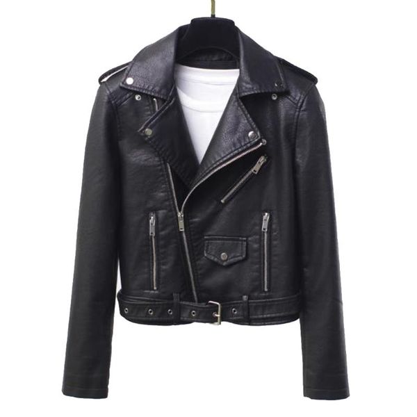 women's leather & faux autumn soft pu jacket women black biker motorcycle coat short streetwear female punk boyfriend style
women's leather & faux autumn soft pu jacket women black biker motorcycle coat short streetwear female punk boyfriend style