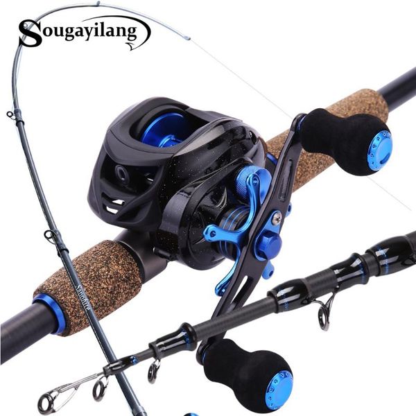 sougayilang casting fishing rod 1.8m 2.1m 2.4m carbon spinning rod and 7.0:1 high speed baitcasting reel combo set
sougayilang casting fishing rod 1.8m 2.1m 2.4m carbon spinning rod and 7.0:1 high speed baitcasting reel combo set