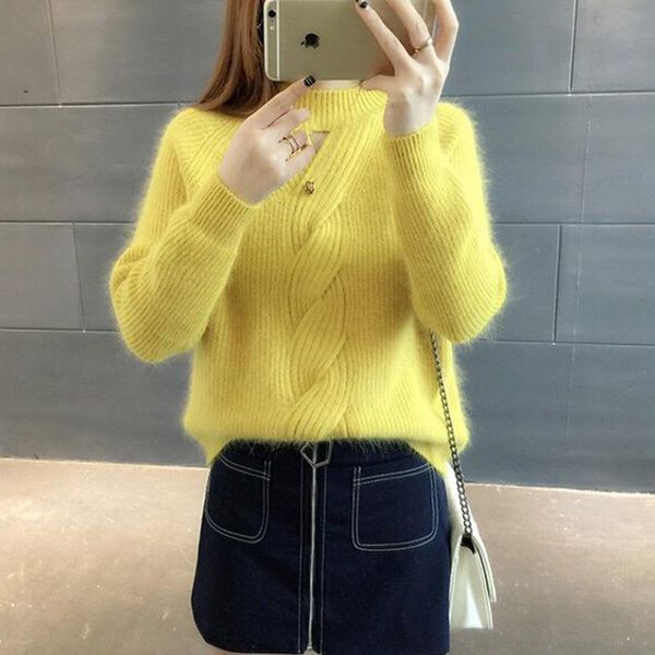 women's sweaters autumn thick woman sweater solid soft long sleeve turtleneck pullover female sweater2021, White;black
women's sweaters autumn thick woman sweater solid soft long sleeve turtleneck pullover female sweater2021, White;black