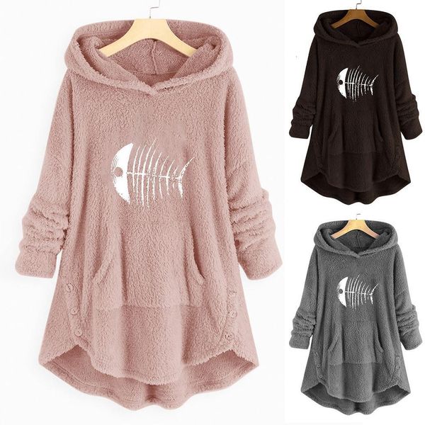 women oversized hoodies sweatshirt plush fluffy cartoon embroidery plus size warm hooded button sweatshirt fleece coat #38, Black
women oversized hoodies sweatshirt plush fluffy cartoon embroidery plus size warm hooded button sweatshirt fleece coat #38, Black