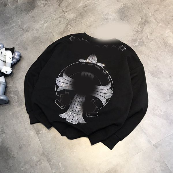 autumn and winter 2021 new cross sanskrit drilling terry round neck loose fashion brand women's sweater, Black
autumn and winter 2021 new cross sanskrit drilling terry round neck loose fashion brand women's sweater, Black