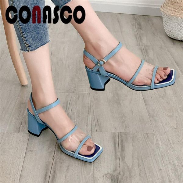 dress shoes conasco fashion elegant women pumps genuine leather square high heels summer concise sandals quality pvc basic woman, Black
dress shoes conasco fashion elegant women pumps genuine leather square high heels summer concise sandals quality pvc basic woman, Black