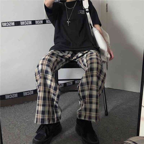 womens plaid wide leg pants vintage black blue checked trousers for female joggers autumn student hip hop sweatpants latest, Black;white
womens plaid wide leg pants vintage black blue checked trousers for female joggers autumn student hip hop sweatpants latest, Black;white