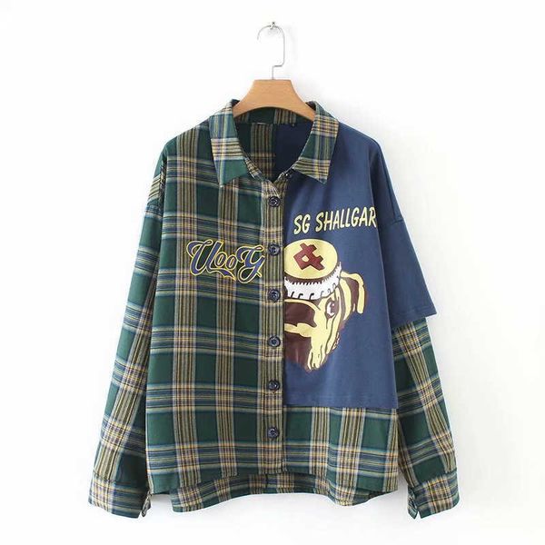 merry pretty women cartoon print cotton blouses spring long sleeve turndown collar patchwork shirt femme casual blusas 210526, White
merry pretty women cartoon print cotton blouses spring long sleeve turndown collar patchwork shirt femme casual blusas 210526, White