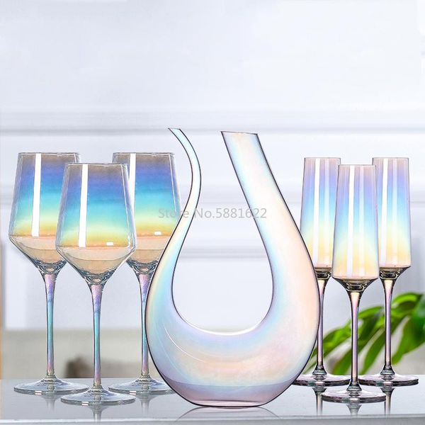 crystal glass rainbow red wine glass goblet home drinkware creative u-shaped decanter wine chanpagne cup drinking utensils
crystal glass rainbow red wine glass goblet home drinkware creative u-shaped decanter wine chanpagne cup drinking utensils