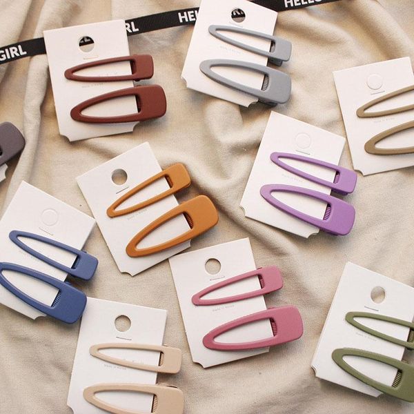 cn 2 pcs/set matte scrub snap hair clips for baby girls simple korean metal triangle bangs hairpins princess hair accessories, Slivery;white
cn 2 pcs/set matte scrub snap hair clips for baby girls simple korean metal triangle bangs hairpins princess hair accessories, Slivery;white