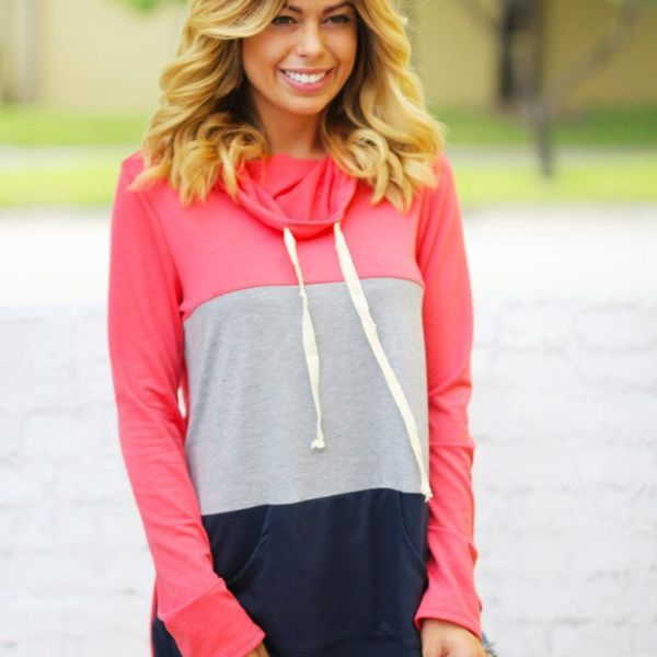 women's hoodies & sweatshirts women female ladies leisure casual color block long sleeve pockets drawstring loose hooded, Black
women's hoodies & sweatshirts women female ladies leisure casual color block long sleeve pockets drawstring loose hooded, Black