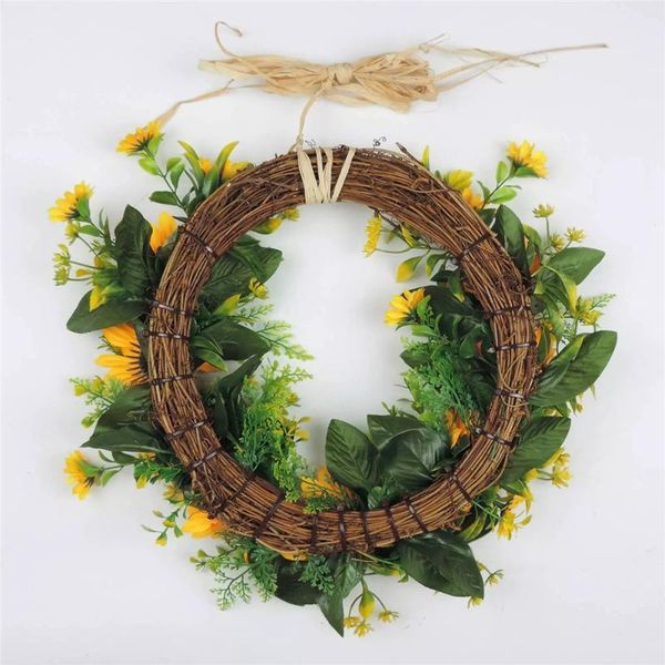 decorative flowers & wreaths artificial sunflower hanging made flower leaf garland ring wall window pendant door knocker wedding entrance wr
decorative flowers & wreaths artificial sunflower hanging made flower leaf garland ring wall window pendant door knocker wedding entrance wr