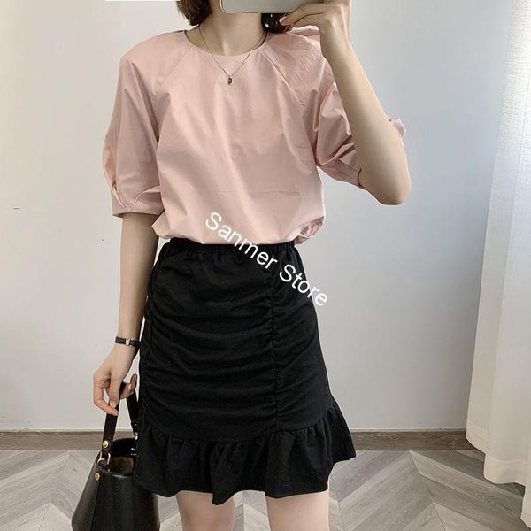 2021 new primavera vero feminino o-pescoo manga sopro 100% algodo cor rosa camisa das senhoras xl2k, White
2021 new primavera vero feminino o-pescoo manga sopro 100% algodo cor rosa camisa das senhoras xl2k, White